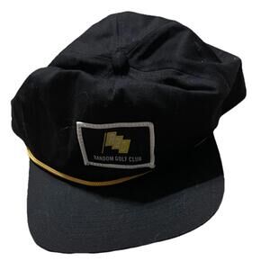 Random Golf Club Hat/cap Black SnapBack Adjustable Unisex H89